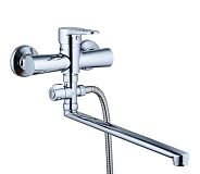 Купить смеситель для ванны с душем nud6-a045, g-lauf. в Иваново магазин сантехники Суперстрой