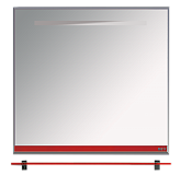 Купить зеркало джулия - 85  с  полочкой 12 мм красное,misty. в Иваново магазин сантехники Суперстрой