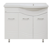 Купить тумба флори-90 прямая правая + раковина флори-90r, misty. в Иваново магазин сантехники Суперстрой