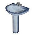 Купить раковина на пьедестале комфорт синяя, киров(rosa). в Иваново магазин сантехники Суперстрой