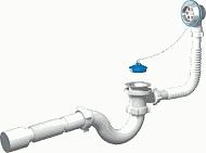 Купить обвязка е155 д/ванны с гибкой трубой, ани. в Иваново магазин сантехники Суперстрой