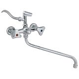 Купить смеситель для ванны с душем цс-600/4 кер люсия, подольск. в Иваново магазин сантехники Суперстрой