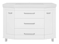 Купить тумба терра-110 белая+раковина marko слим-110, misty. в Иваново магазин сантехники Суперстрой