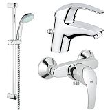 Купить комплект для ванной комнаты grohe eurosmart 117922 (комплект) в Иваново магазин сантехники Суперстрой