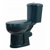 Купить компакт-унитаз дора-антивсплеск зеленый, горизонтальный выпуск, старый оскол. в Иваново магазин сантехники Суперстрой