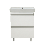 Купить тумба енисей-50 2 ящ, белая + раковина, misty. в Иваново магазин сантехники Суперстрой