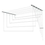 Купить сушилка для белья "лиана" 1,7м, россия. в Иваново магазин сантехники Суперстрой