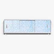 Купить экран д/ванны пвх 1,5 голубой мрамор, оптима. в Иваново магазин сантехники Суперстрой