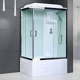 Купить душевая кабина royal rb 8100bp6-wt-ch(100*80)r,вп пс,белые задние стенки в Иваново магазин сантехники Суперстрой