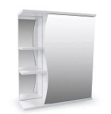 Купить зеркало-шкаф волна-60 без света, aqualine. в Иваново магазин сантехники Суперстрой