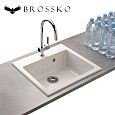 Купить мойка композитная angelo 623, brossko. в Иваново магазин сантехники Суперстрой