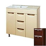 Купить тумба кристи-105  центральная коричневая,misty. в Иваново магазин сантехники Суперстрой