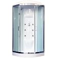 Купить душевая кабина royal bath rb 100hk7-wt-ch,100*100*217,нп пс,белая задняя стенка, гидромассаж в Иваново магазин сантехники Суперстрой