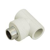 Купить тройник п/п комбинированный 32*1/2 нар резьба белый, formule. в Иваново магазин сантехники Суперстрой