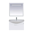 Купить тумба веста - 105 подвесная белая с 1 ящ. + раковина,misty в Иваново магазин сантехники Суперстрой