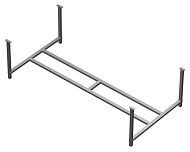 Купить опора металлическая усиленная clarity 150, domani-spa в Иваново магазин сантехники Суперстрой