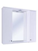 Купить зеркальный шкаф бриз-80, 2 дв., белый, sanstar в Иваново магазин сантехники Суперстрой