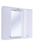 Купить зеркальный шкаф бриз-80, 2 дв., белый, sanstar в Иваново магазин сантехники Суперстрой
