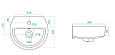 Купить раковина на пьедестале аллегро 400 мм, santek в Иваново магазин сантехники Суперстрой