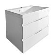 Купить тумба памелла-90 подвесная,2ящика,белая+раковина комфорт,stella polar. в Иваново магазин сантехники Суперстрой