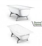 Купить ванна стал donna vanna 150*70*40 (2мм),без ранта.(с опорой),виз. в Иваново магазин сантехники Суперстрой