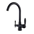 Купить смеситель vincent 31744-2 кухня под фильтр black marble,kaiser в Иваново магазин сантехники Суперстрой