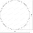 Купить зеркало ринг d520мм, гк серебряные зеркала. в Иваново магазин сантехники Суперстрой