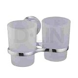 Купить держатель со стаканом двойной d212300, d-lin. в Иваново магазин сантехники Суперстрой