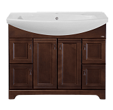 Купить тумба римини -105 напол, орех + рак. стиль-1050, misty. в Иваново магазин сантехники Суперстрой