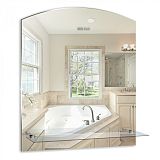 Купить зеркало шанс 500х580мм с полкой, гк серебряные зеркала. в Иваново магазин сантехники Суперстрой