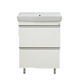 Купить тумба енисей-50 2 ящ, белая + раковина, misty. в Иваново магазин сантехники Суперстрой