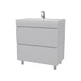 Купить тумба памелла-80,2ящика, белая+ раковина стандарт-80 ,stella polar. в Иваново магазин сантехники Суперстрой