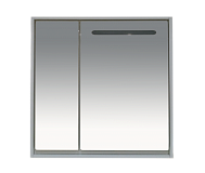 Купить зеркало-шкаф  барселона - 90 со светом, белый , misty в Иваново магазин сантехники Суперстрой