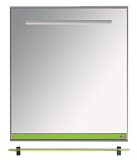 Купить зеркало джулия - 65 с полочкой 12 мм салатовое,misty. в Иваново магазин сантехники Суперстрой