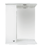 Купить зеркало-шкаф астра-50 левое, белое, свет, misty. в Иваново магазин сантехники Суперстрой