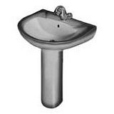 Купить раковина на пьедестале комфорт черный, киров(rosa). в Иваново магазин сантехники Суперстрой