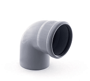 Купить отвод пвх 110*67, россия. в Иваново магазин сантехники Суперстрой