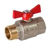 Купить кран шаровый 3/4 г/ш бабочка, eco. в Иваново магазин сантехники Суперстрой