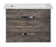 Купить тумба норд-65 подвесная 2 ящ. комбинированная+ раковина оскар, misty. в Иваново магазин сантехники Суперстрой